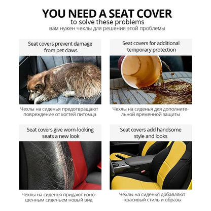 AUTOYOUTH Marca Bordado Capas de Banco de Carro Conjunto Universal para a Maioria dos Carros Capas com Detalhe de Banda de Rodagem do Pneu Estilo Protetor de Banco de Carro