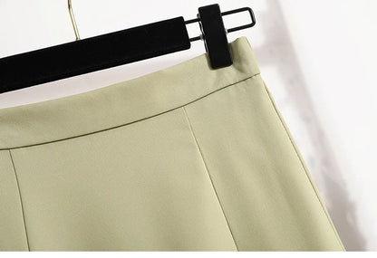 Ladies' Summer High Waist Plus Size Skirts 2026 Mid To Long Flowing Suit Skirt New Style Casual Solid Color A-line Skirt