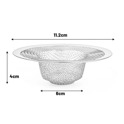 10/1x Stainless Steel Sink Filter Kitchen Bathroom Floor Drain Mesh Filters Drain Basket Waste Screen Hole Trap Strainer Stopper