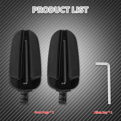 Motorcycle Rear Footpegs Pedal Slipstream Passenger Footrest For Harley Touring Road King FLHR Softail Fat Boy Dyna Sportster XL