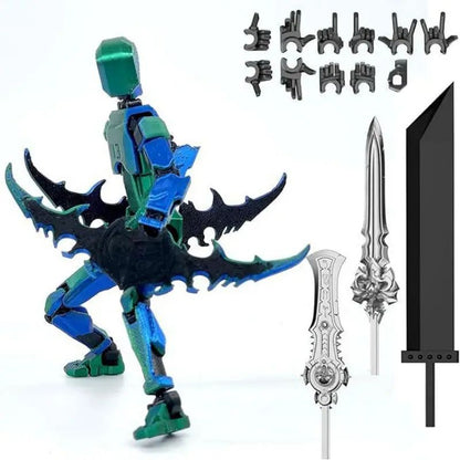 Titan 13 Boneco de Ação Multiarticulado Articulações Móveis Modelos de Personagens para Montar Impressão 3D Descompressão Boneco DIY
