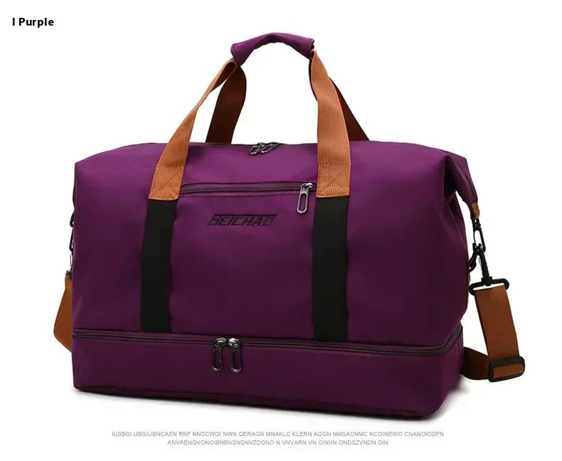Mala de Viagem Esportiva de Grande Capacidade Bolsa de Viagem de Curta Distância Portátil Bolsas de Fitness Bolsa de Ombro Transversal Bolsas Masculinas Esportivas Impermeáveis ​​B