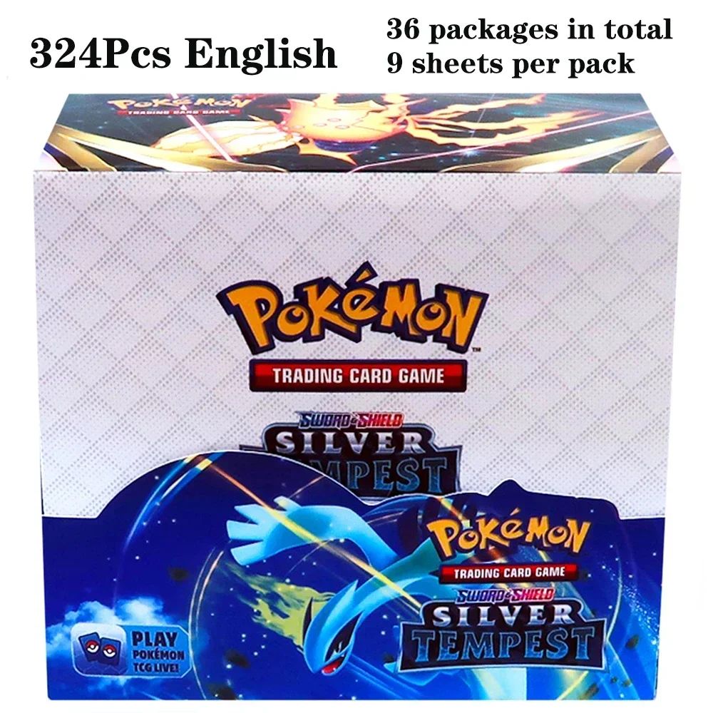 324 pçs/caixa Pokémon TCG: Sol e Lua, Escuridão Incendiada, 36 Pacotes, Caixa de Booster, Jogo de Cartas Pokémon, Brinquedos Colecionáveis, Jogo de Tabuleiro Prismático