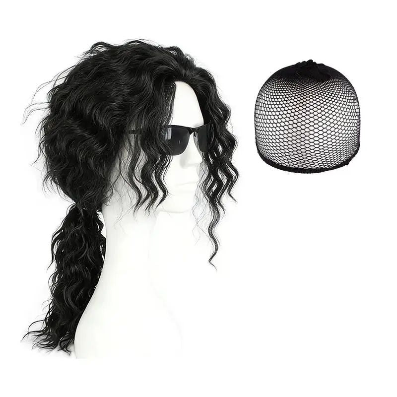 Adult Women Men Pop Star Michael Jackson Cosplay Costume Wig Halloween Stage Performance Hip Hop Dance  Family Clothing 2026 80s