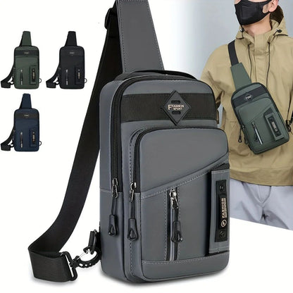 New Men Shoulder Bags Chest Bag Multifuncional Crossbody Bags Travel Sling Bag