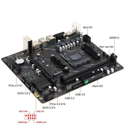 Kllisre A320 kit AMD Ryzen R5 2600 cpu DDR4 16GB 3200MHz memória placa-mãe a320m