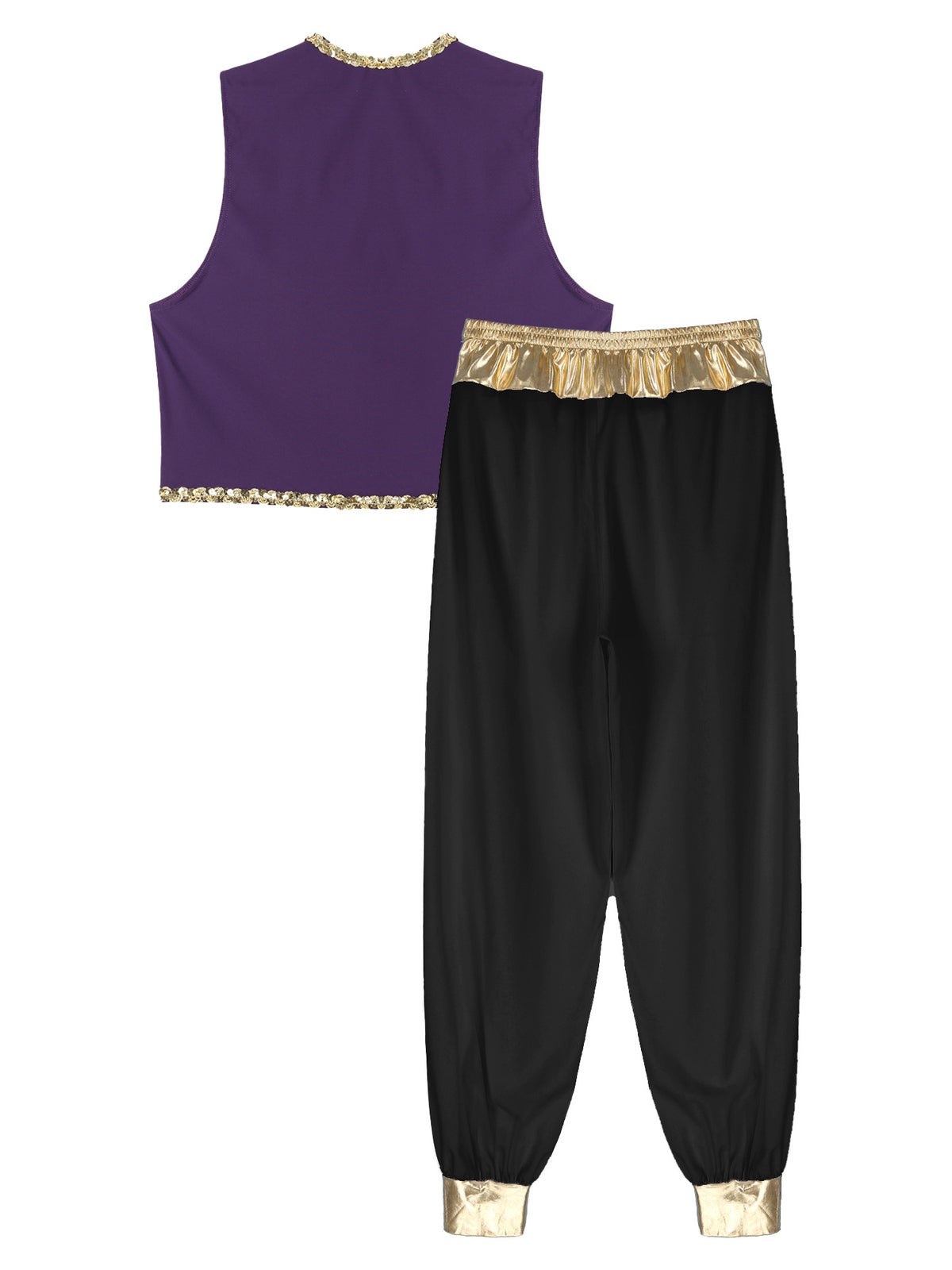 Aladin Costume Men Arabian Prince Cosplay Dress Up Waistcoat Top Harem Pants Suit Halloween Theme Party Carnival Stage Outfits