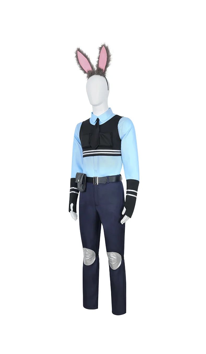 New Animal Judy Hopps Halloween Cosplay Costume For City Rabbit Police Officer Zoo Costume Fancy Dress Up Gifts Adult Children