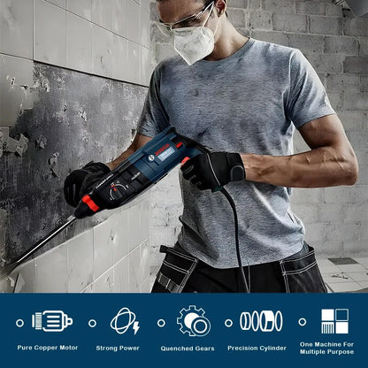 Martelo de impacto elétrico industrial Bosch GBH28 Furadeira de martelo de alta potência profissional para concreto