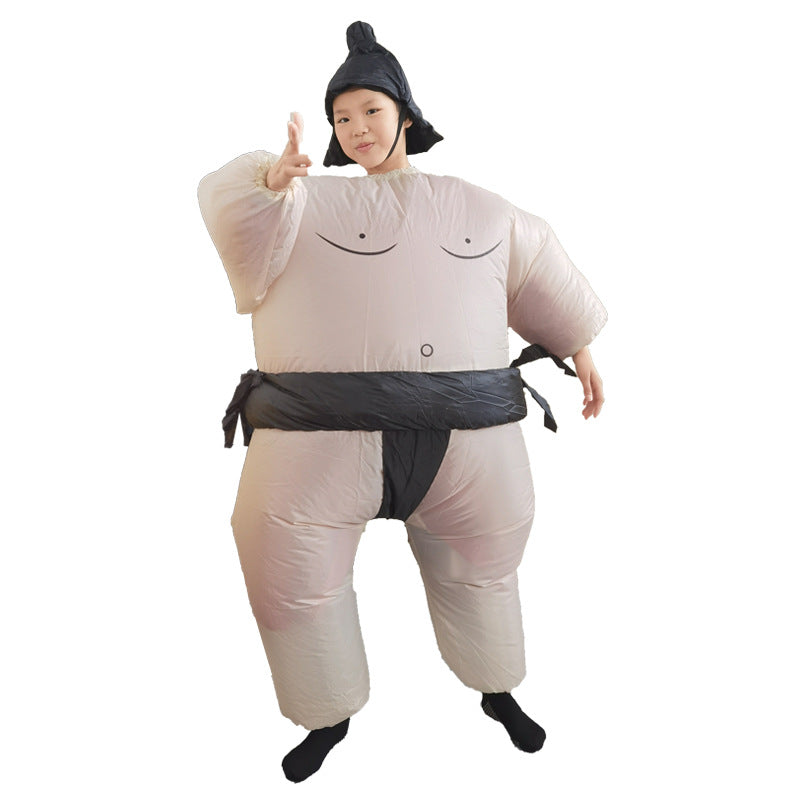 2023 New Sumo Wrestler Costume Inflatable Suit Blow Up Outfit Cosplay Party Dress for Kid and Adult