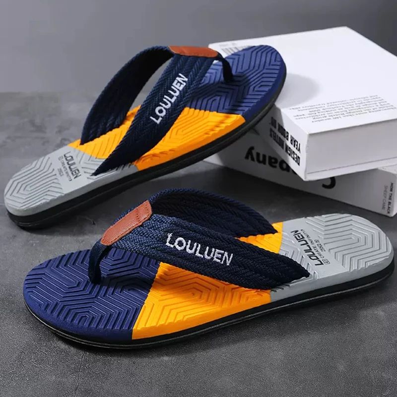 Men Flip Flops Summer Beach Slippers Fashion Breathable Casual Beach Men Slippers Summer Outdoor