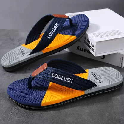 Men Flip Flops Summer Beach Slippers Fashion Breathable Casual Beach Men Slippers Summer Outdoor