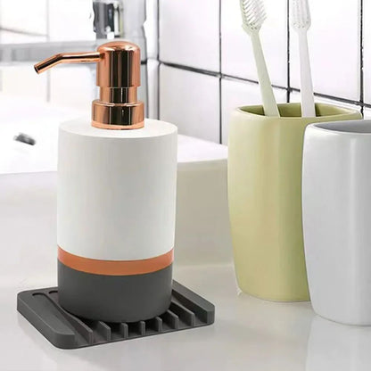 Saboneteira de Silicone para Chuveiro, Suporte de Sabão com Dreno, Organizador de Esponja para Pia de Cozinha, Bandeja de Secagem, Acessórios de Banheiro