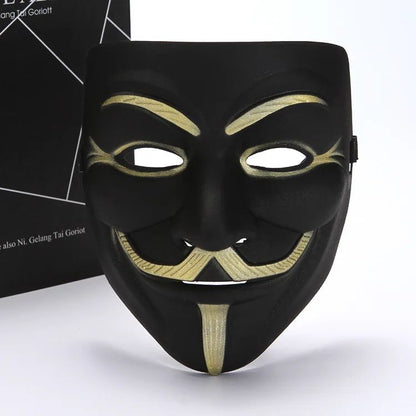 Multi Style V for Vendetta Anonymous Mask Silver V Smile Masks Anime Halloween Cosplay Guy Fawkes Masque Adults Joker Gold Mask