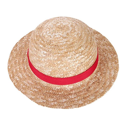 Chapéu de Sol Chapéu Luffy para Mulheres e Homens, Acessório de Cosplay de Desenho Animado One Piece, Chapéu de Palha Luffy, Chapéu para Pais e Filhos