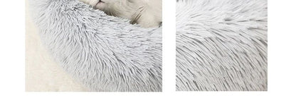 40-70cm Casa Ninho de Pelúcia Super Macio e Quente para Animais de Estimação Removível e Lavável Cama Redonda para Cães e Gatos Casa Quente de Inverno para Dormir