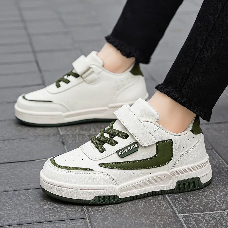 Spring and Autumn Running Sneakers for Kids Non-slip Shoes for Boys Sneakers Leather Kids Tennis Hugh Fashion Mesh Kids Shoes