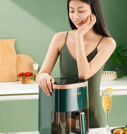 220V AUX Air Fryer and Oven Combo: Multifunctional, Fully Automatic, No Oil Technology, Easy-to-clean DD