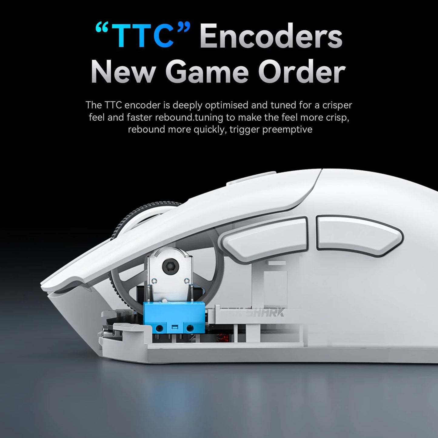 Mouse Gamer ATTACK SHARK R1 Sem Fio Leve 18000DPI PAW3311 Conexão Tri-modo Bluetooth/2.4G/USB com Macros para PC/Mac