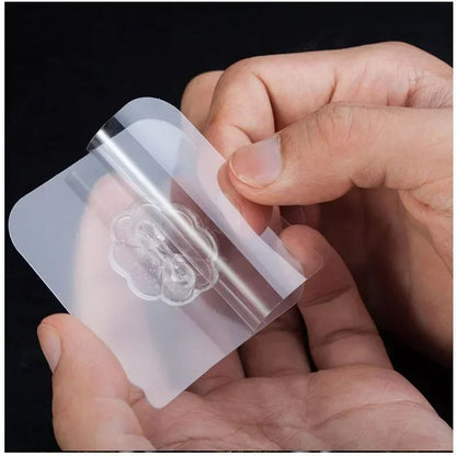 100PcsTransparent Self adhesive wall hooks Multi-Purpose Wall Hook Key Holder Towel Holder For Kitchen Bathroom Accessories