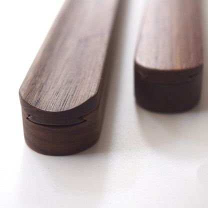 Natural Life Hashi de Madeira de Nogueira Preta estilo Japonês Antiderrapante com Caixa para PRESENTE Elegante Coreano Conjuntos de Hashi