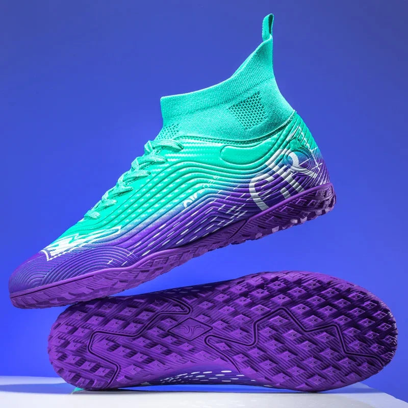 New Men Training Football Boots Ultralight Breathable Professional Soccer Shoes Soft Sport Unisex Grass Cleats Match Sneakers