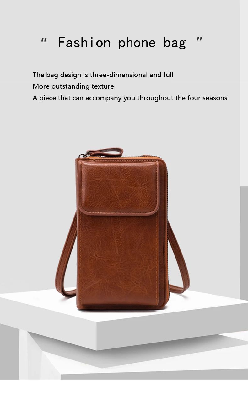 Mini versatile women's phone bag, women's crossbody bag, large capacity fashionable niche phone bag