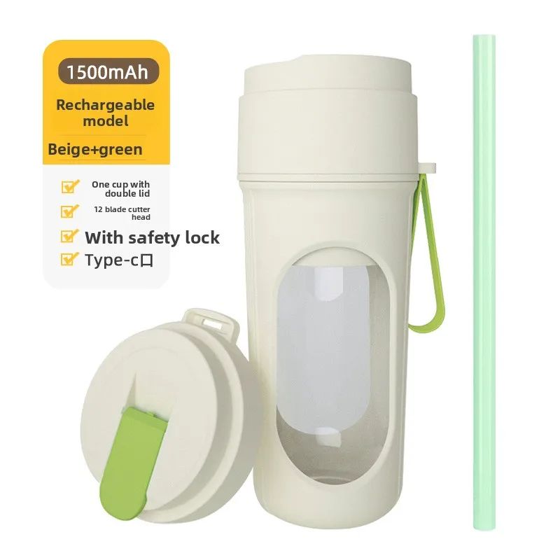 Multifunctional Portable Juicer Cup 2 in 1 Sports High Capacity Fruit and Vegetable Cup Outdoor Juicer Juicer CupFruit Vegetable