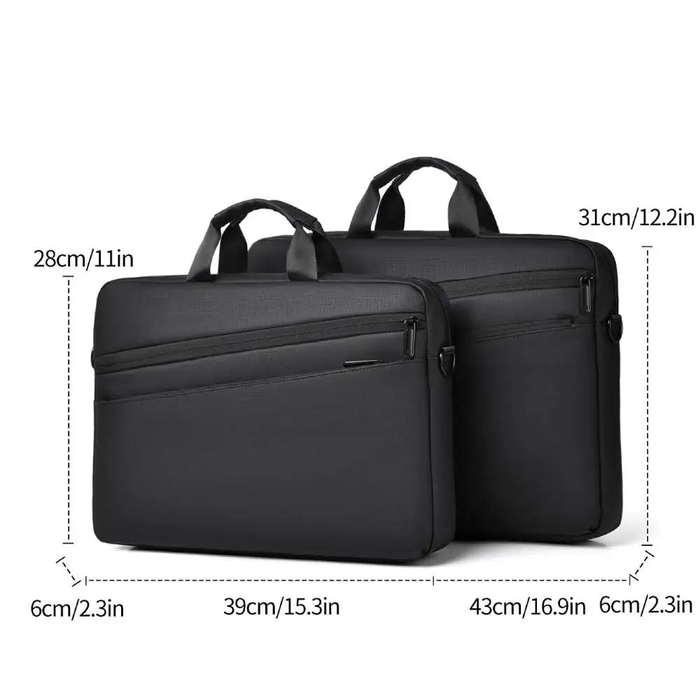 High Quality Business PVC Shoulder Messenger Bags Trendy Briefcase Bag Office Handbags 15 17 inch Laptop Bag