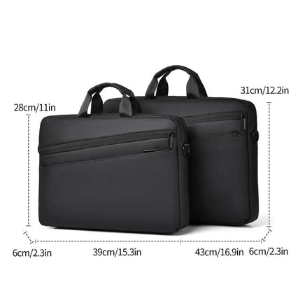 High Quality Business PVC Shoulder Messenger Bags Trendy Briefcase Bag Office Handbags 15 17 inch Laptop Bag