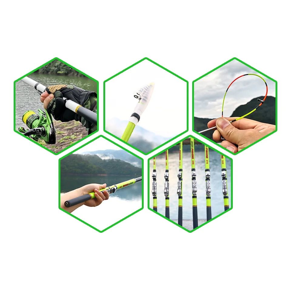 Telescopic Rock Fishing Rod Carbon Fiber Carp Travel Feeder Pole Super Short Pesca Portable Accessories 1.5/1.8/2.1/2.4/2.7/3.0