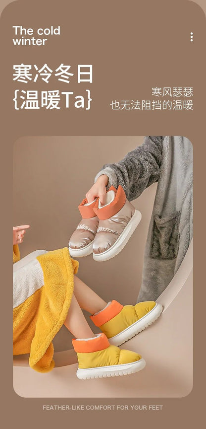 Winter Women's Boots  Waterproof Platform Cotton Shoes Snow Boots Plush Warm Indoor New Comfortable Anti Slip Ankle Boots