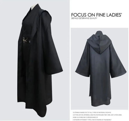 Jedi Knight Star Cosplay Anakin Skywalker Costume Replica Rob Cloak Anime Halloween Party Outfits Clothes Plus Size