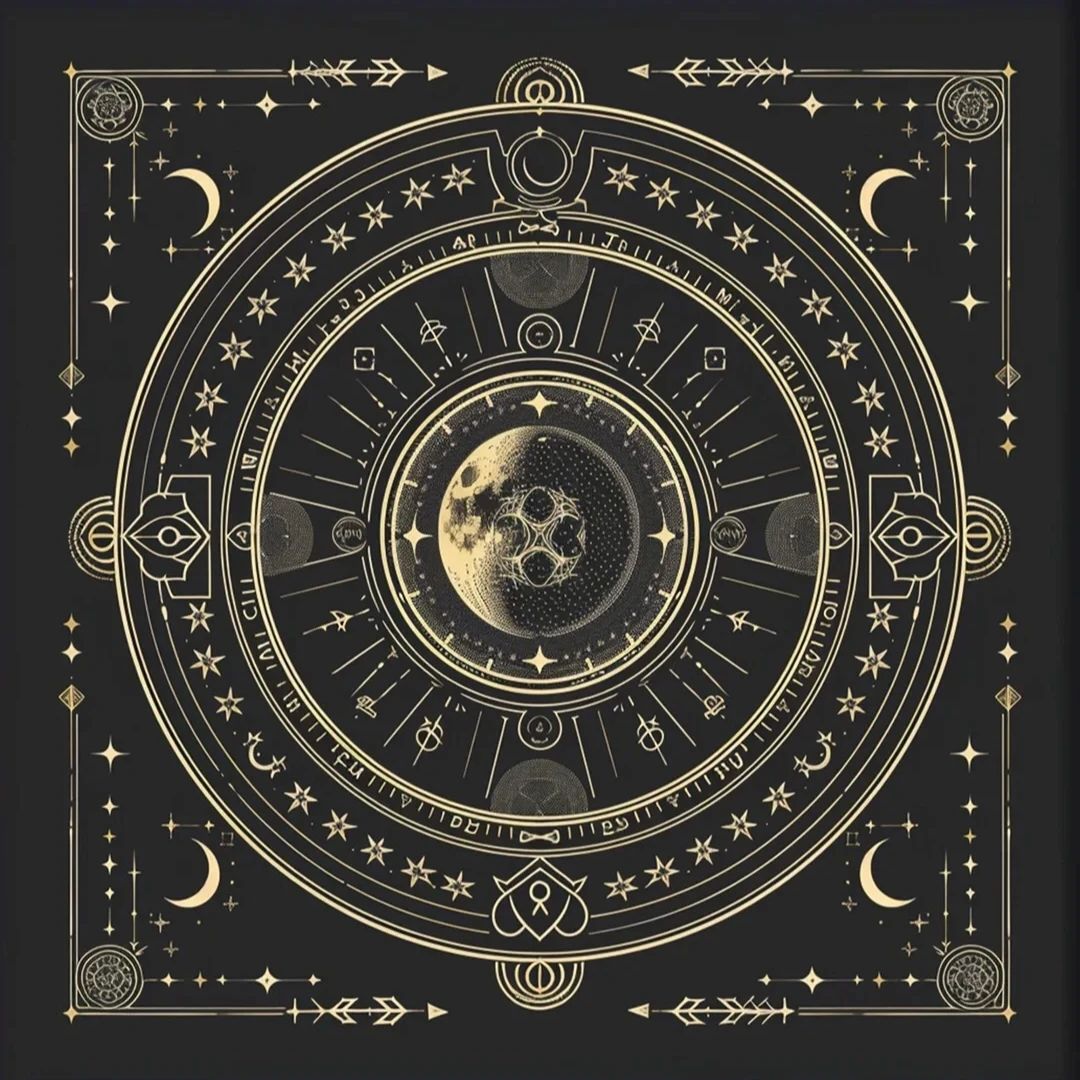 Suede Velvet Tarot Tablecloth Rune Divination Altar Tarot Patch Table Cover For Magicians Daily Board Games Card Pad