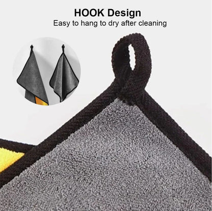 10/5/3Pcs Car Wash Microfiber Towel 30*30CM Car Cleaning Drying Cloth Care Cloth Car Wash Towel Kitchen Towel