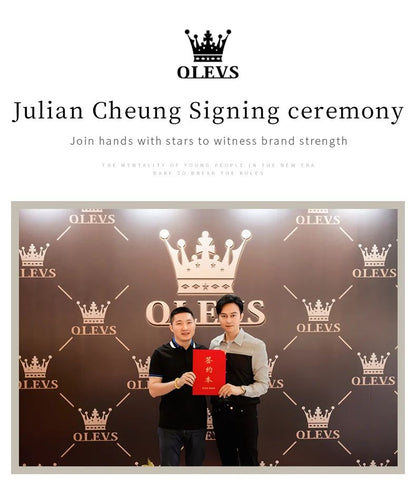 OLEVS 3668 Women Watch Luxury Original Waterproof Stainless Steel Quartz Watch Roman Automatic Date Women Watch Reloj Para Mujer