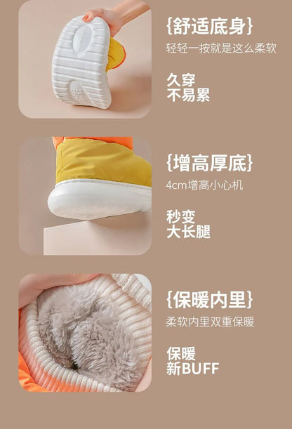 Winter Women's Boots  Waterproof Platform Cotton Shoes Snow Boots Plush Warm Indoor New Comfortable Anti Slip Ankle Boots