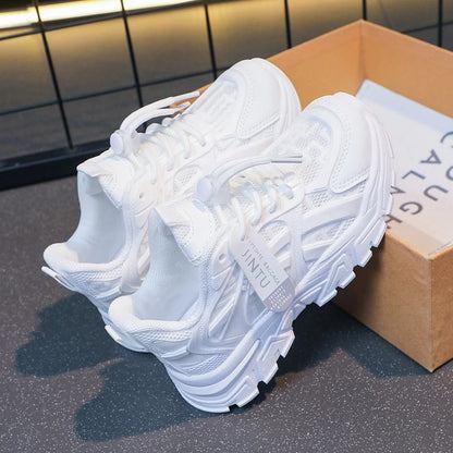 Girls Sneakers 2025 Children Casual Shoes Mesh Platform Designer Tennis Sneaker 6 To 12 Years Kids Sports Shoe for Girl