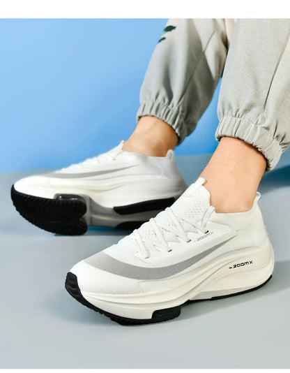 Men Running Shoes Jogging Sneakers Trainer Race Cushioning Outdoor Luxury shoes Mesh Off-road Shoes Breathable Couple Non-Slip