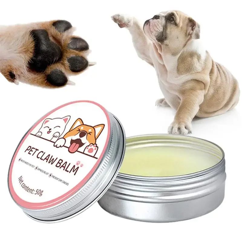 50g Creme Hidratante para Patas de Animais de Estimação Creme para Patas de Gatos Domésticos Creme para Patas de Cães Inverno Cuidados com as Patas de Gatos Hidratante para Patas de Cães
