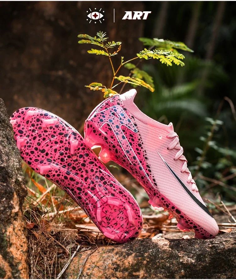 New Men Women Professional Football Boots Cleats Grass Training Match Sport Soccer Shoes FG/TF Ultra-light Non-slip Unisex