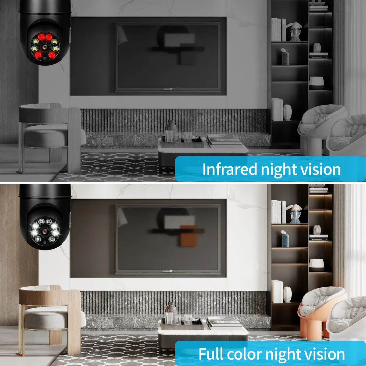 Tuya 5MP 5G E27 Bulb Security Monitor Cam Wireless Automatic Human Tracking Night Vision Full Colour Surveillance Camera