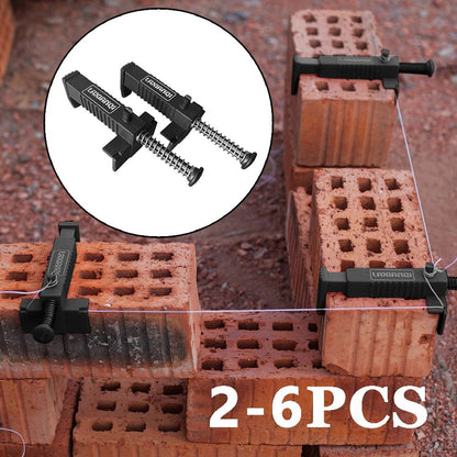 2-6 peças Nivelador de Tijolo de Arame para Alvenaria, Puxador de Linha de Nivelamento de Tijolo para Construção, Ferramentas de Medição para Fixação de Alvenaria