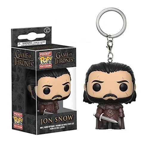 FUNKO pop Filme TV Jogo de Jon Snow Daenerys Davos Ghost Night King Thrones Tylion Drogon Chaveiro Figura Modelo Brinquedos Colecionáveis