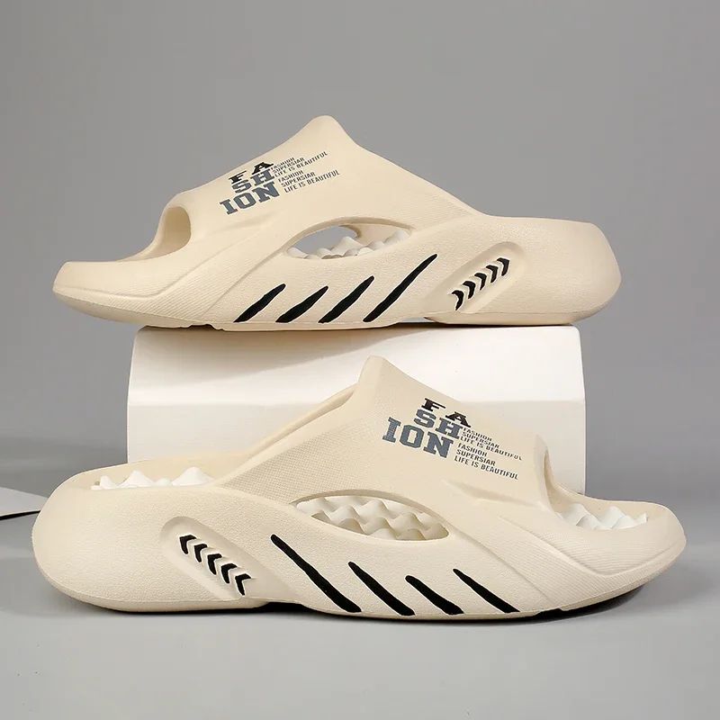 New Summer Man Massage Slippers 2023 Indoor Outdoor Sandals Beach Casual Shoes Soft Bottom Slippers Male Flip Flops Mens Sandals