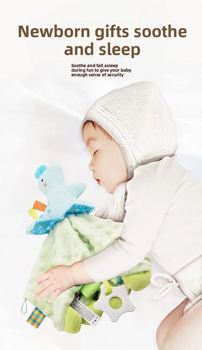 Muslin Baby Comfort Towel Cotton Comforter Blanket Soft Newborn Sleeping Dolls Kids Fashion Sleep Toy Soothe Appease Towel Bibs