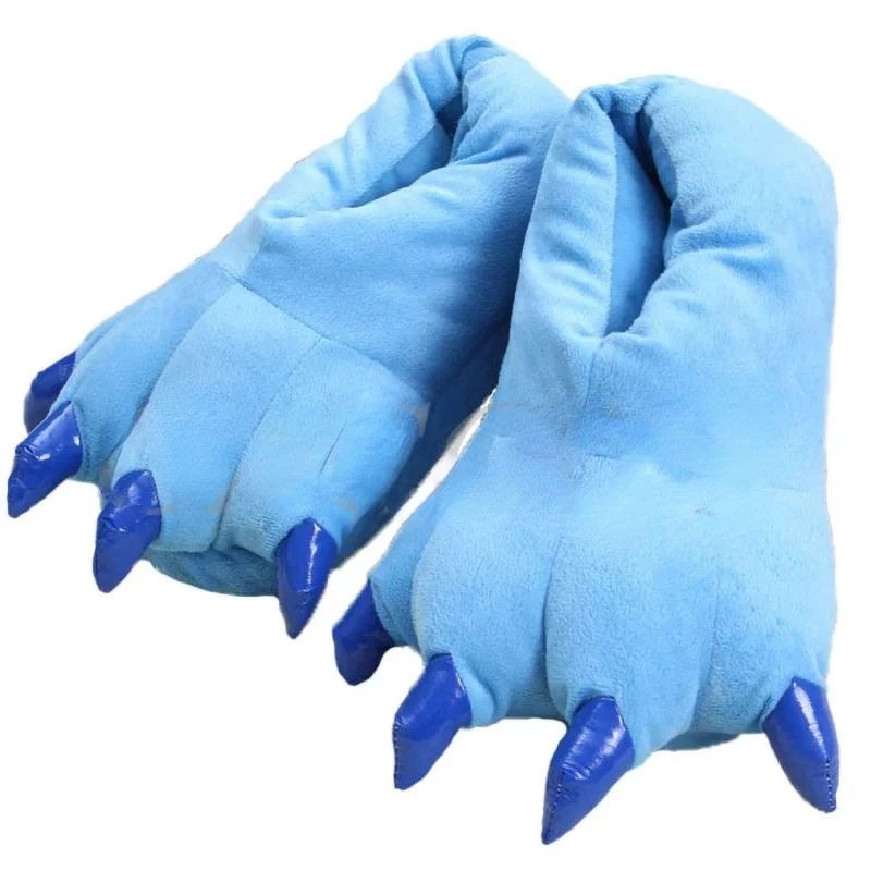 Stitch Animal Paw Slippers For Boy Girl Unisex Kids Cute Monster Claw Slippers Cartoon Soft Plush Warm Home Slippers Child Shoes
