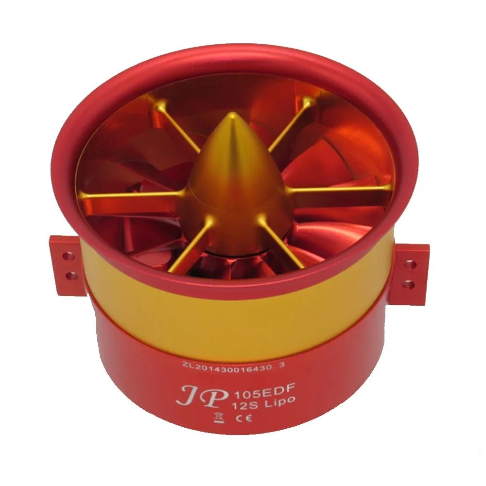 JP metal culvert 90mm 105mm 120mm EDF Ducted Fan 12 Blades  5060 4260 4250 Motor 6S 12S 14S  RC Air Plane