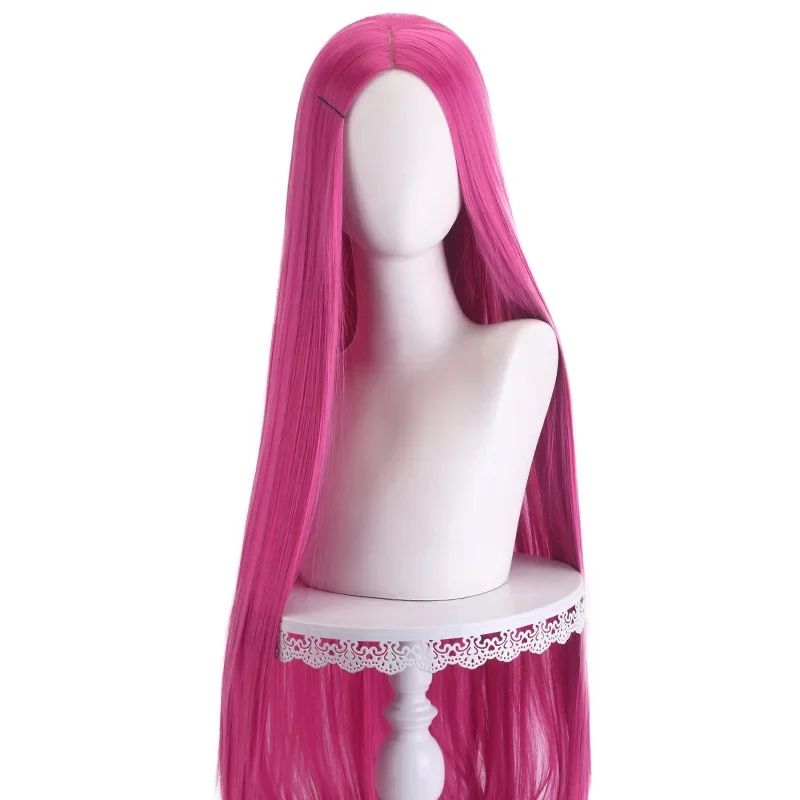 40 Polegadas 24 Estilos Peruca Cosplay Longa Lisa Divisão Central Loiro Rosa Vermelho Roxo Perucas de Cabelo Sintético Resistentes ao Calor