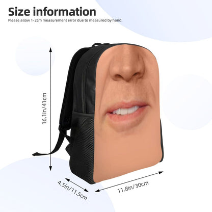 Custom Nicolas Cage Meme Laptop Backpack Women Men Basic Bookbag for College School Student Funny Bags